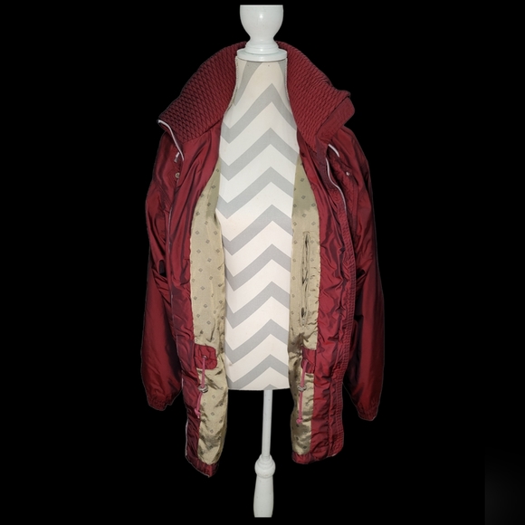 Men's Metropolis Legacy Wind Breaker Jacket Maroon XL - Picture 2 of 7